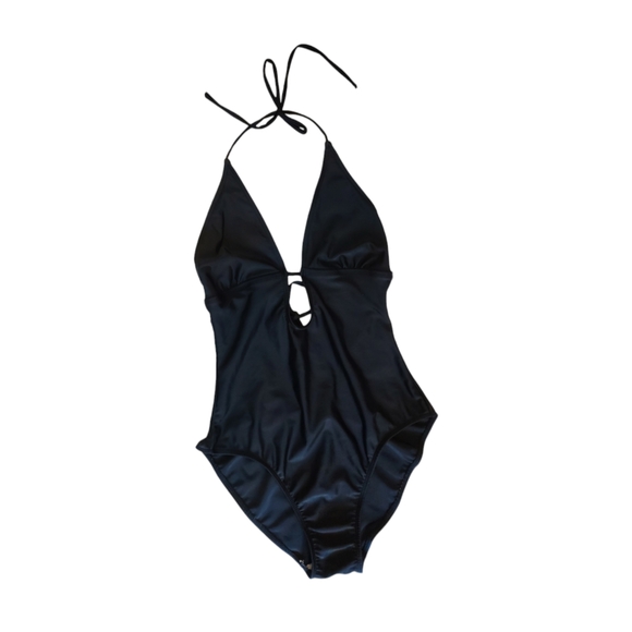 Sabree Black Cut Out One Piece Swimsuit - Picture 3 of 8